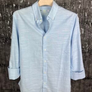 Sky Blue Textured Premium Shirt