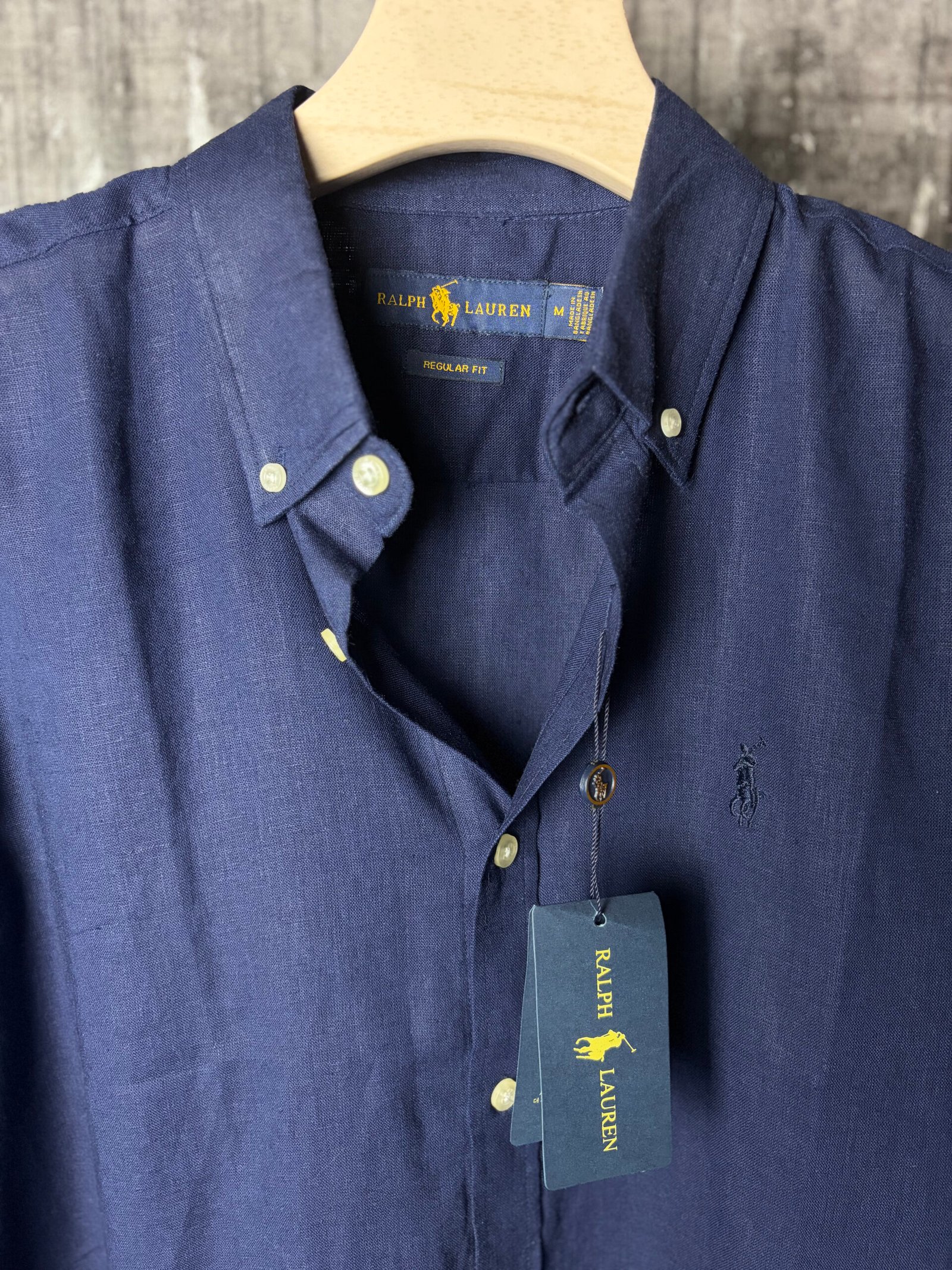 Deep Navy Remi Textured Cotton Shirt - Image 2