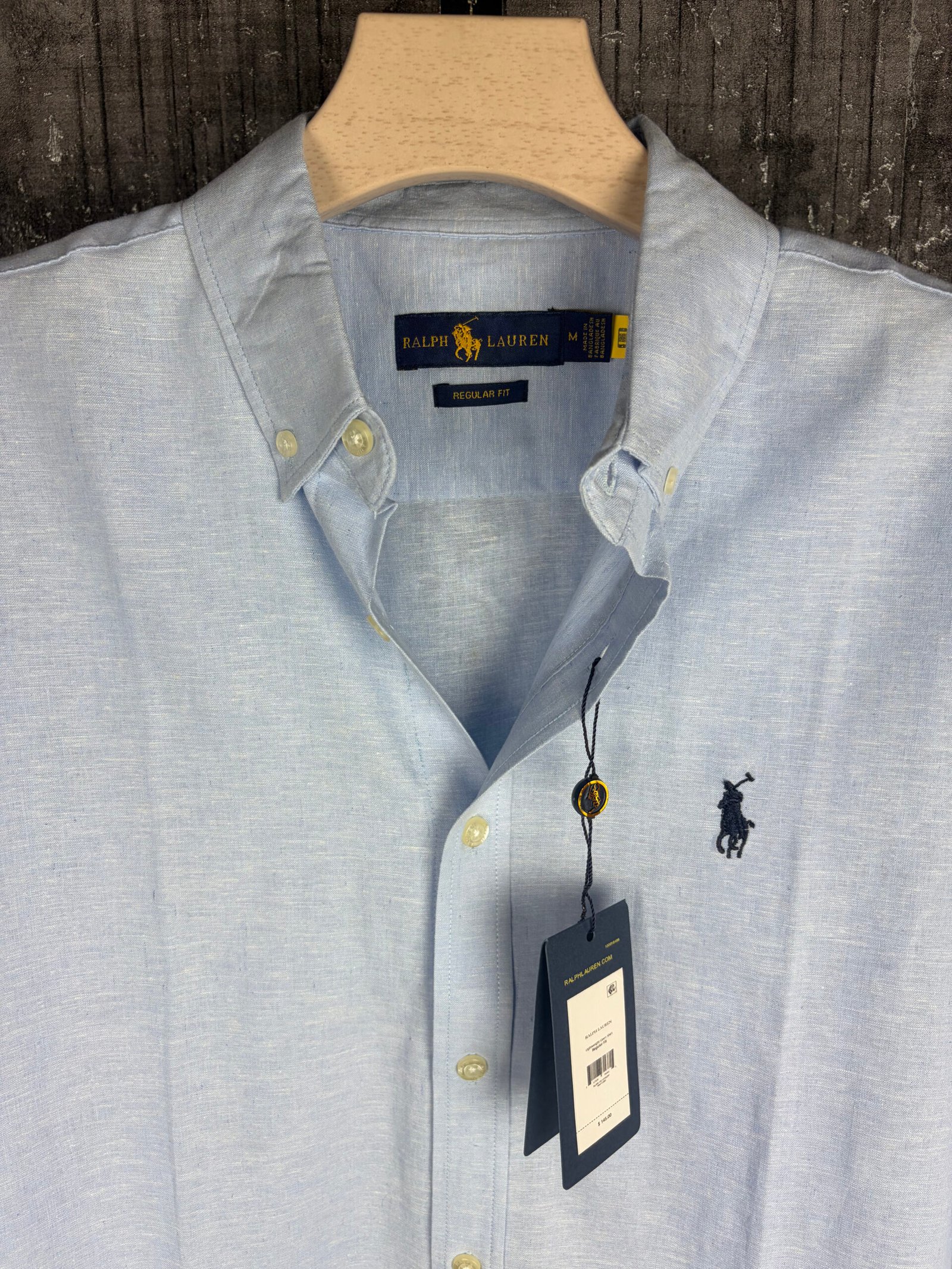 Sky Blue Remi Textured Cotton Shirt