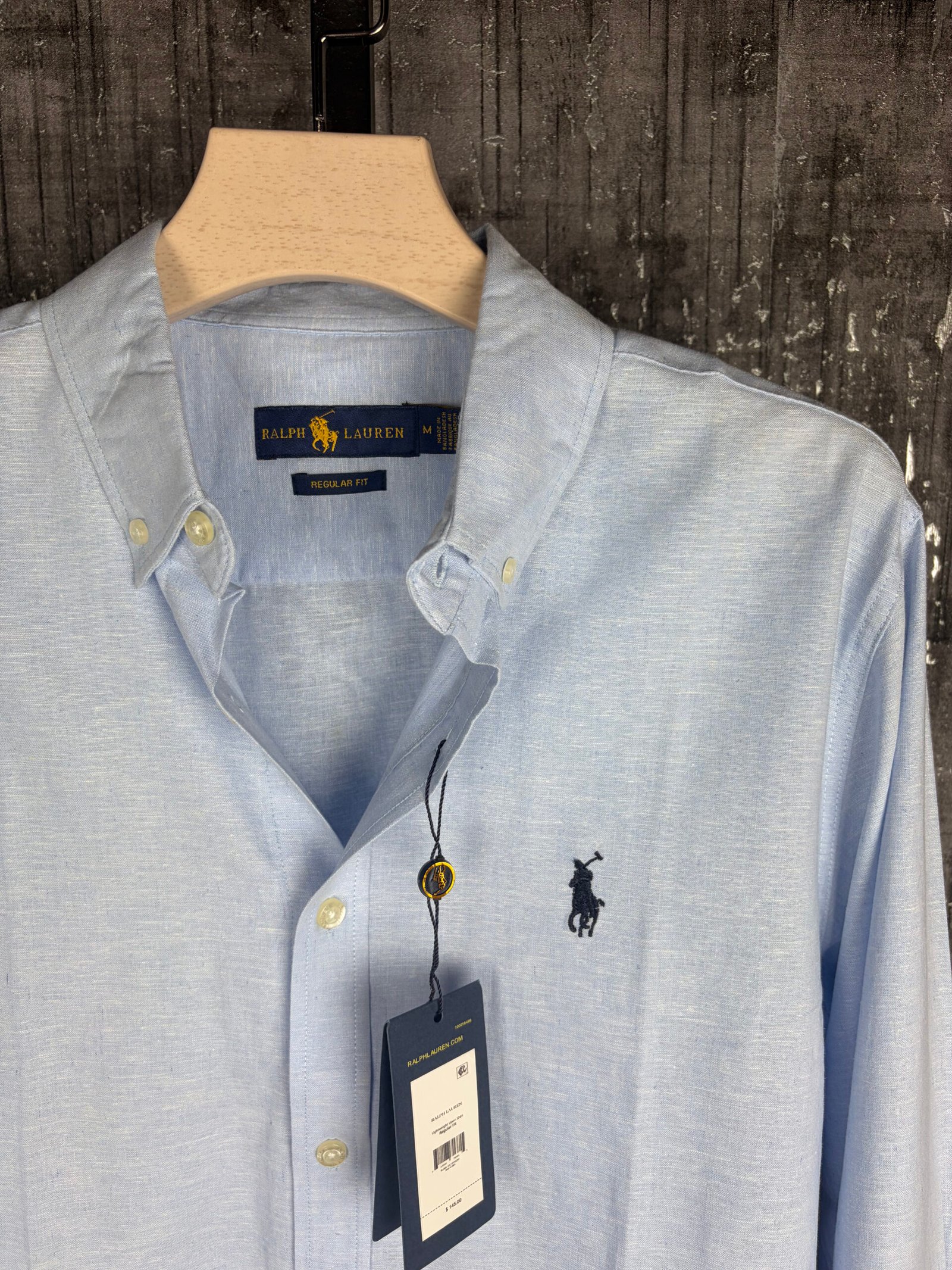 Sky Blue Remi Textured Cotton Shirt - Image 2