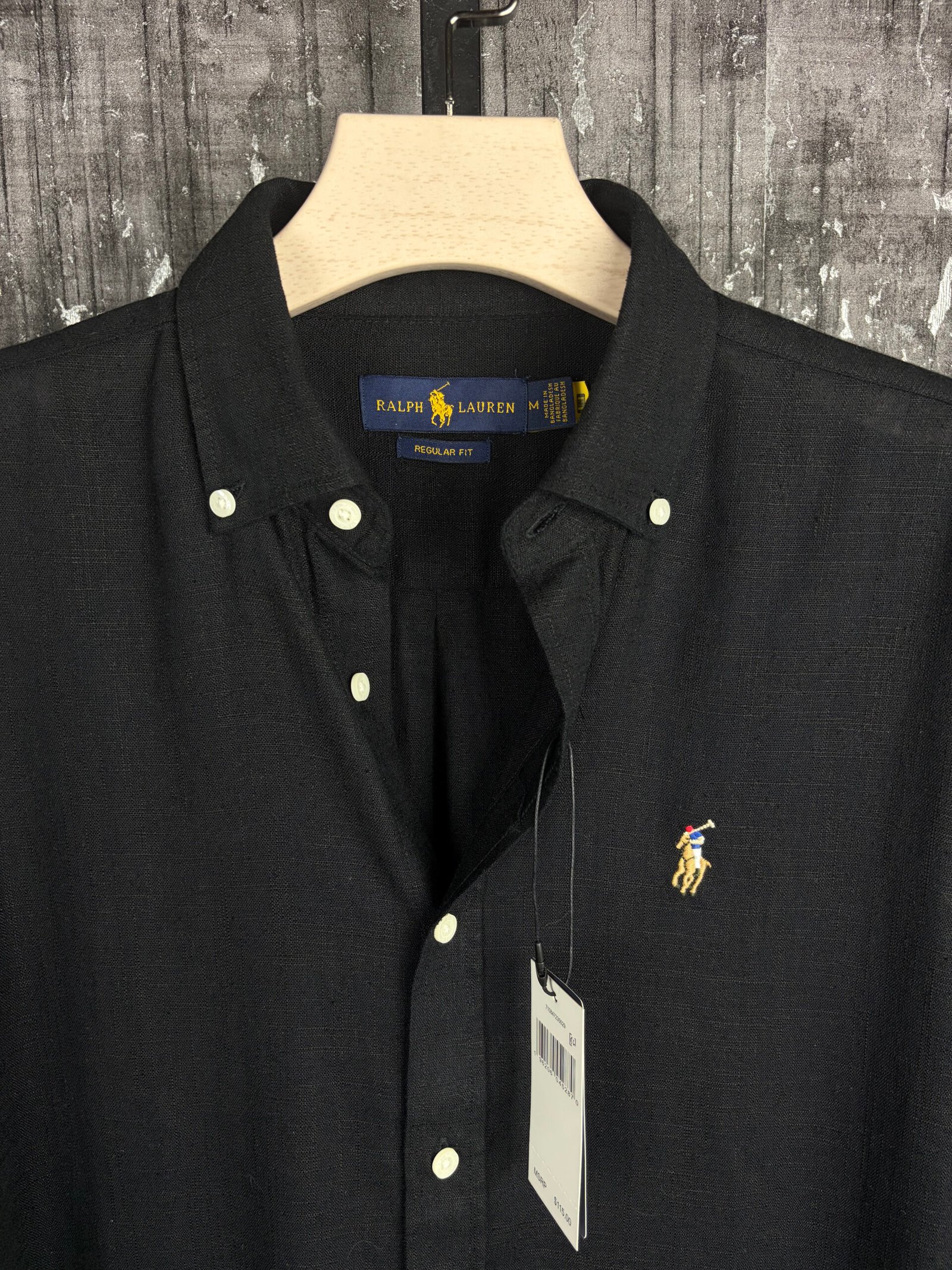 Premium Remi Cotton Shirt – Jet Black