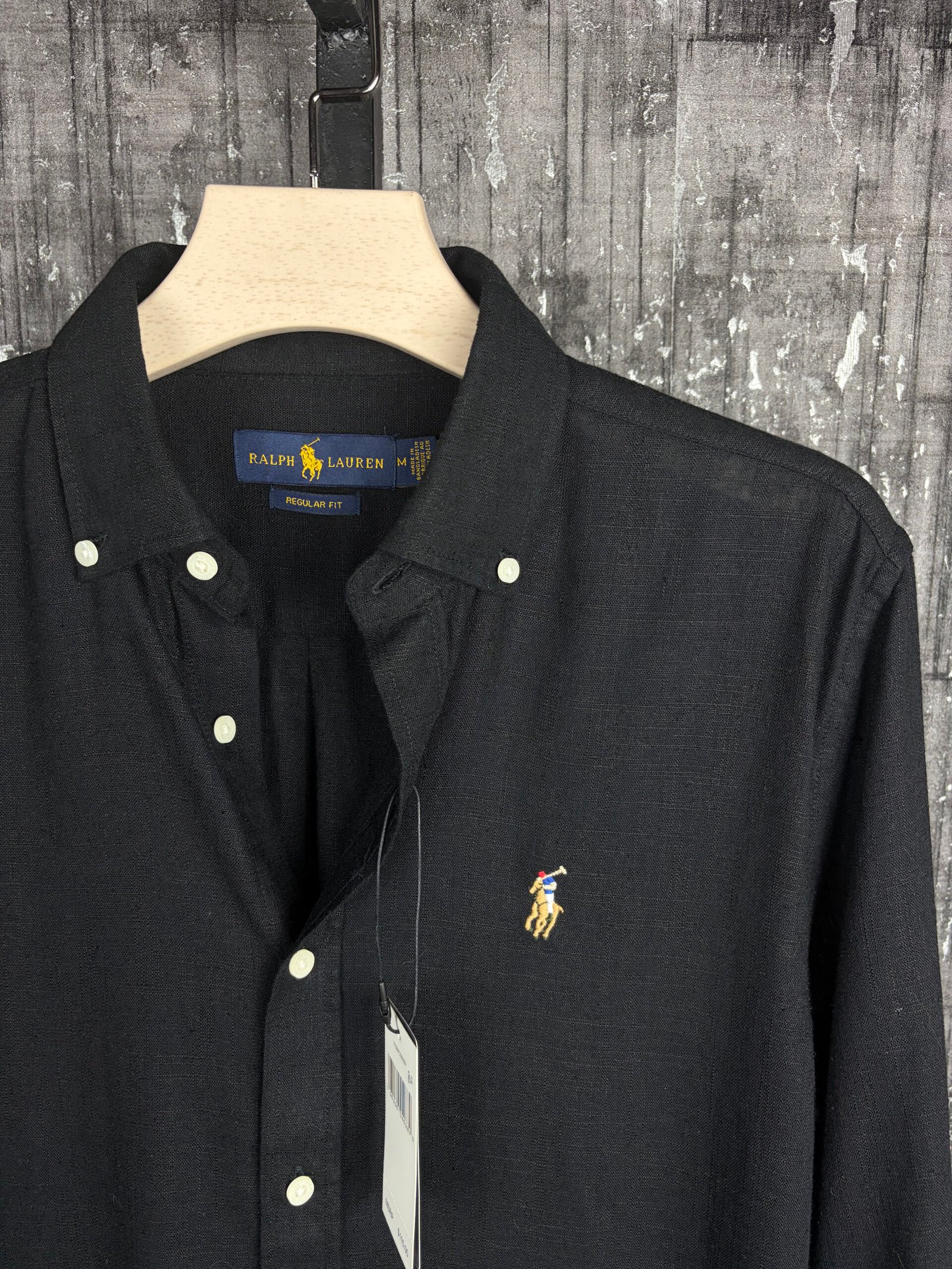 Premium Remi Cotton Shirt – Jet Black - Image 2