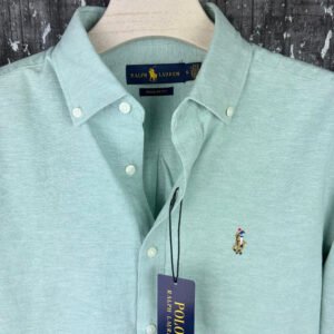 Premium Remi Cotton Casual Shirt – Mint Green