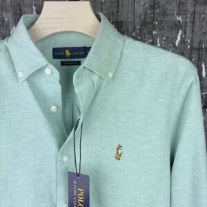 Premium Remi Cotton Casual Shirt – Mint Green