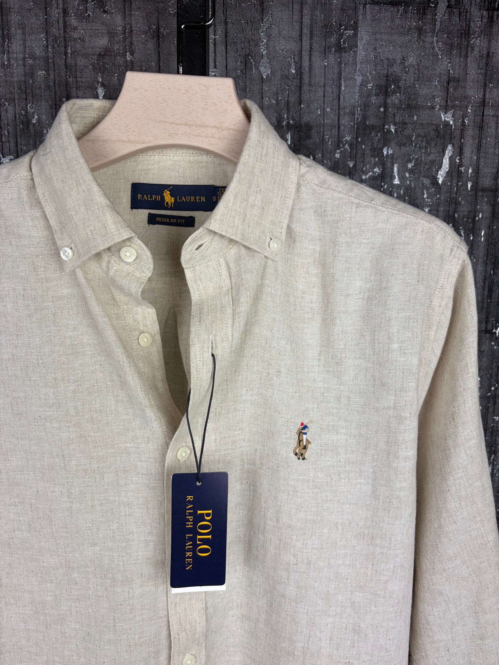 Premium Remi Cotton Shirt – Beige - Image 2